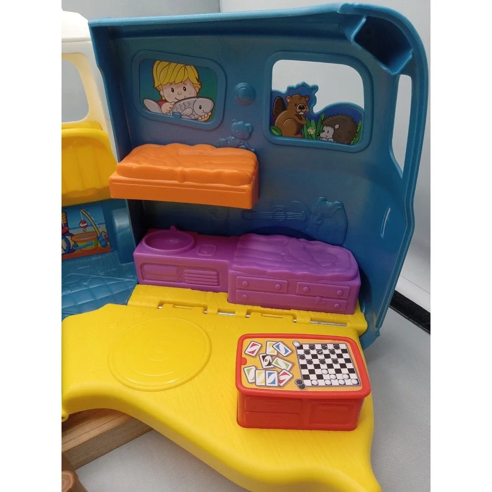 Fisher Price Little People Songs & Sounds Camping Camper Van RV Used FEW BLEMISH